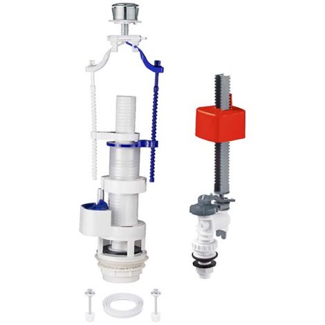 Mécanisme double échappement wc pour MONOBLOC + Flotteur BAS - Brand: CR