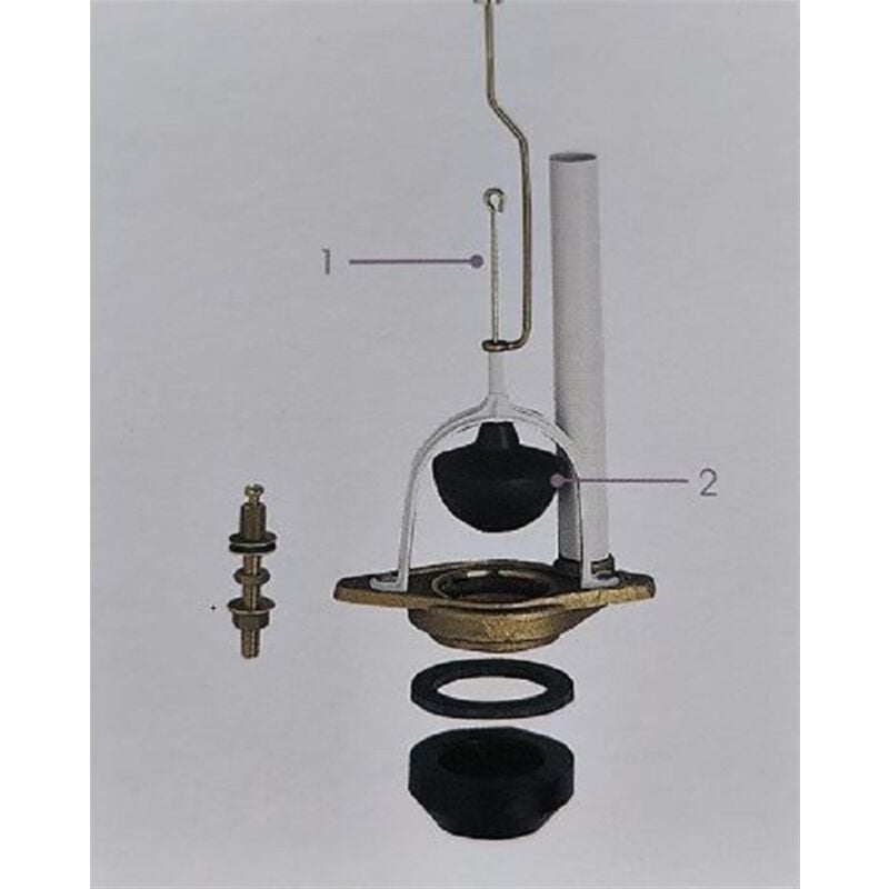 Mécanisme de chasse d'eau complet - Adaptable Jacob Delafon - Avec trop plein