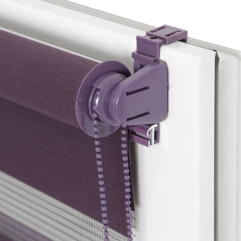 MADECOSTORE Mécanisme pour store enrouleur jour nuit sans percer - Prune