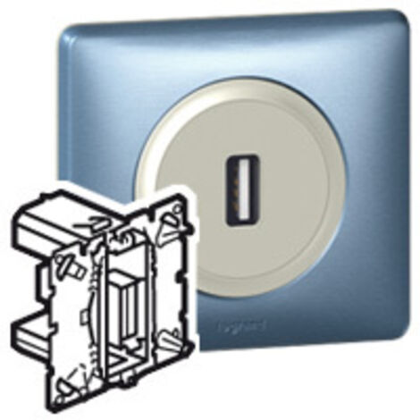 Mécanisme prise USB 2.0 Type A femelle à connecter sans enjoliveur ni plaque série Céliane LEGRAND