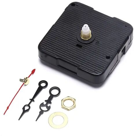Mecanismo de reloj de pared profesional, práctico mecanismo de reloj de pared de cuarzo, piezas de repuesto para reparación, incluye 1 juego de manecillas