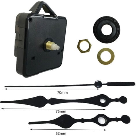 AHLSEN Meccanismo di movimento dell'orologio al quarzo, lancette dell'orologio, meccanismo dell'orologio da parete, lancette grandi, meccanismo dell'orologio da parete fai da te, sostituzione, riparazione, p