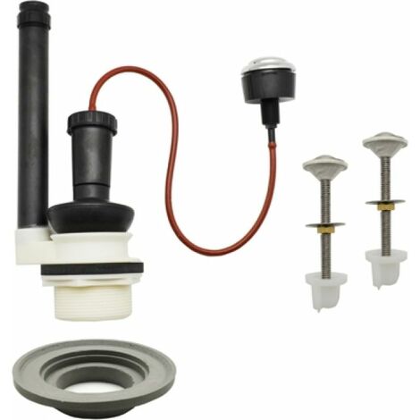 MECCANISMO DI SCARICO E  KIT PER MONOBLOCCO CROMO