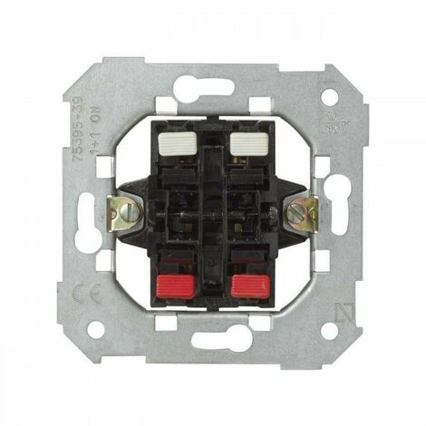 Meccanismo gruppo Simon 75 con 2 pulsanti di disconnessione e 2 ingressi + 2 uscite SIMON 75395-39