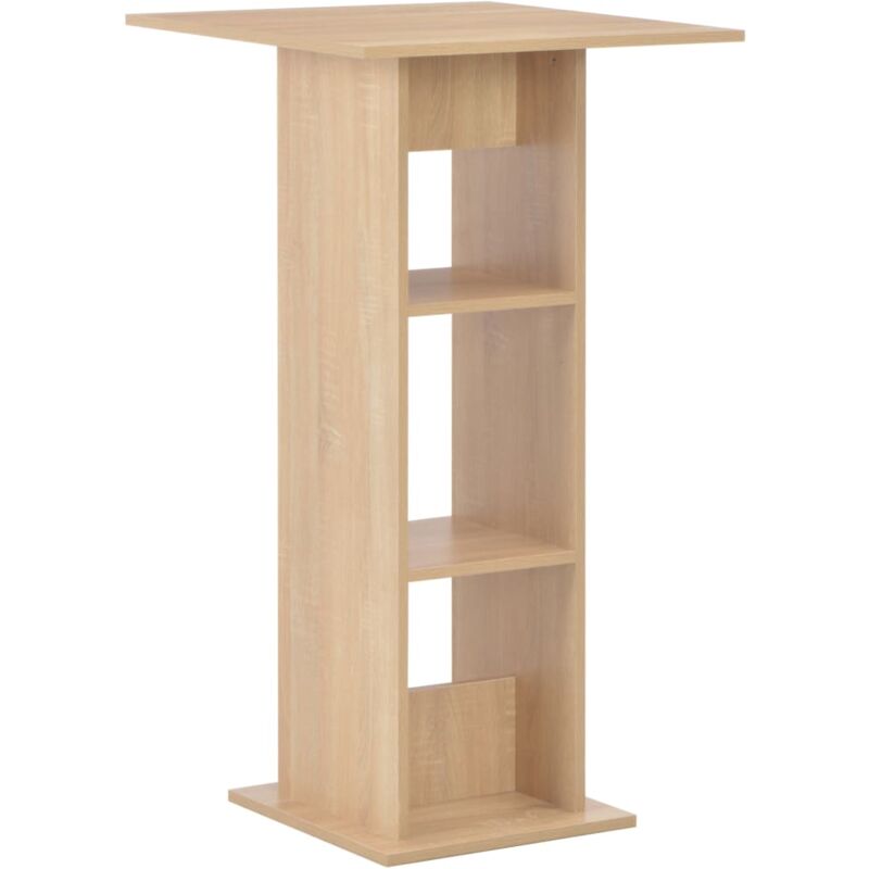 

Mesa de Bar 60x60x110 cm Color Roble - Marrón - Vidaxl