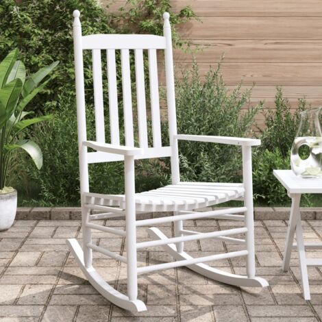 Mecedoras con asientos curvos 2 pzas abeto madera maciza blanca vidaXL