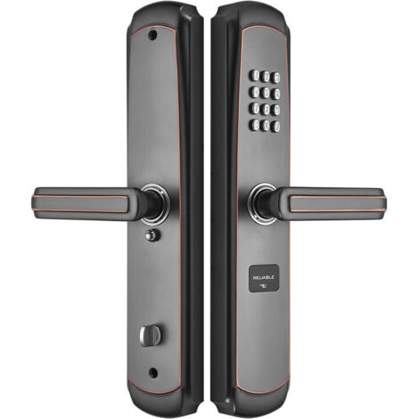 Mechanical Digital Door Lock Button Keyless Button Code Key (Color: Silver)