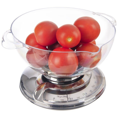 Mechanical kitchen scale with removable bowl 5 kg capacity
