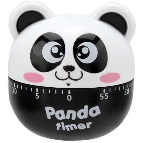 Mechanical Kitchen Timer Manual Animal Shape Counters for Cooking Timing Tool(Black)