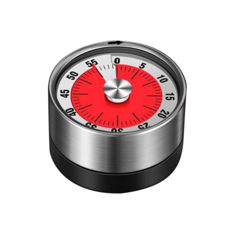 Mechanical Kitchen Timer White Kitchen Magnetic Time Manager Stainless Steel Rotating Kitchen Timer Countdown