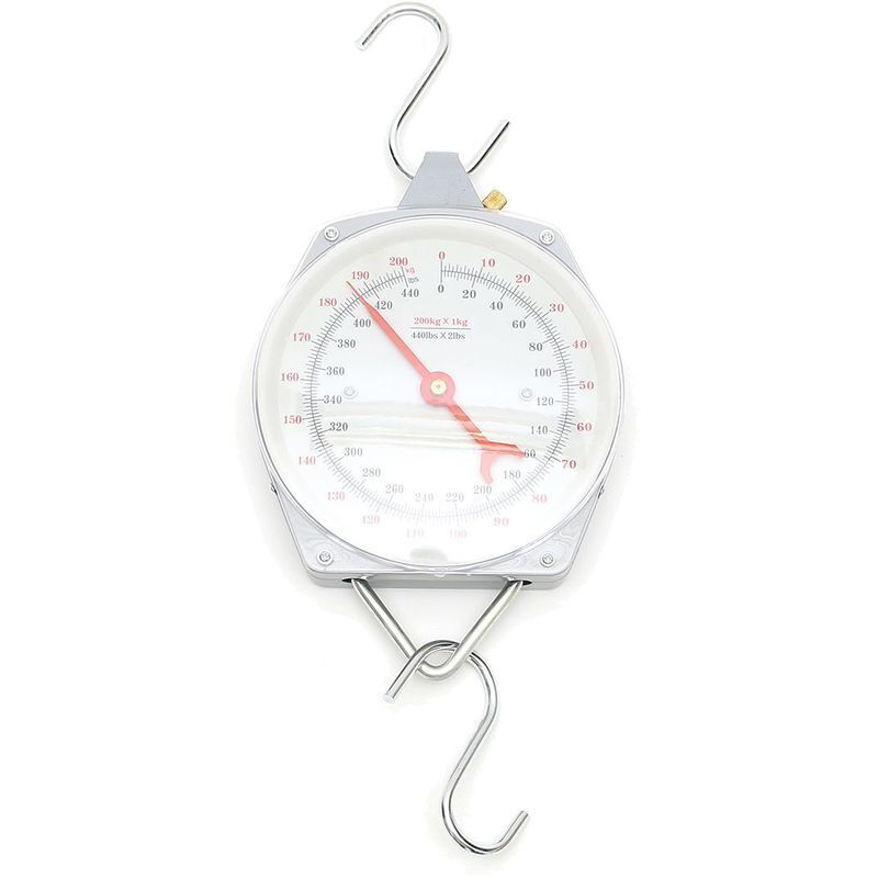 Image of Mechanische Hängewaage aus Aluminiumlegierung (200 kg) mit Angelhaken