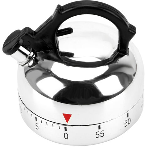 Mechanischer, kesselförmiger Timer mit 60-Minuten-Countdown-Alarm