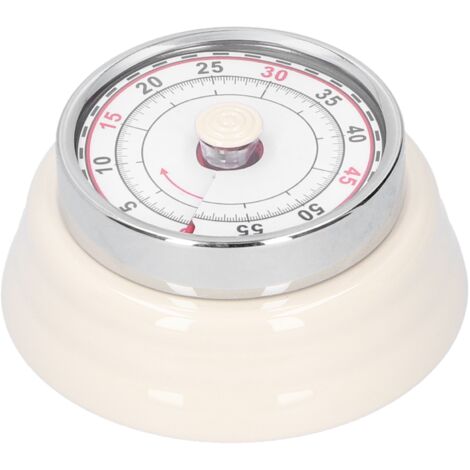 Mechanischer Küchentimer, Lernstoppuhr für Schulzeitmanagement – Weiß