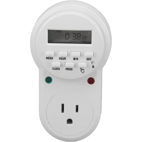 Mechanischer Timer, 7-Tage-Netzstecker, automatische Abschaltung, 110–125-V-US-Stecker, programmierbar für Energiesparmodus