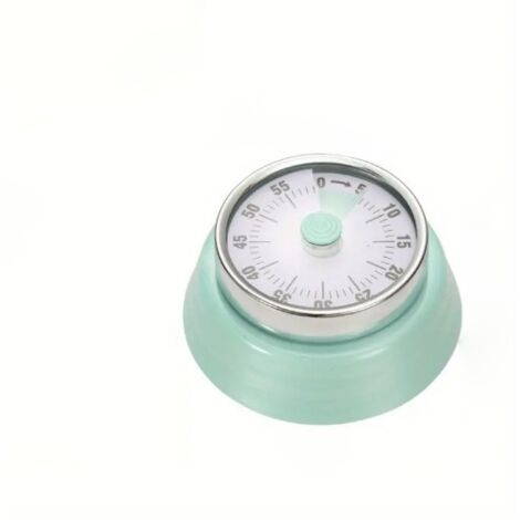 Mechanischer Timer aus Edelstahl mit Magnet für die Küchenzeitkontrolle beim Backen, Konditoren und im Backofen