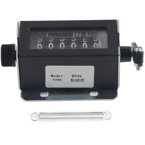 Mechanischer Zähler mit 6-stelliger (0-999999) manueller Rückstellung, Modell D94-S