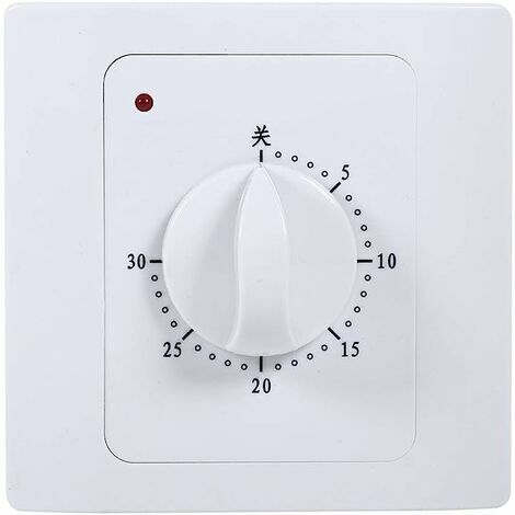 AMIRROR SMART UG Mechanischer Zeitschalter, MAGT 220 V 10 A 30 Min. Digitaler elektrischer Timer Zeitsteuerungsschalter Intelligenter Countdown-Timer-Schalter