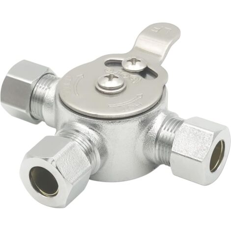Mechanisches Wassermischventil, 3/8"-Klemmverschraubungen an Ein- und Auslass