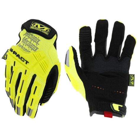 Mechanix Wear M-Pact Hi-Viz Guantes Amarillo Fluorescente