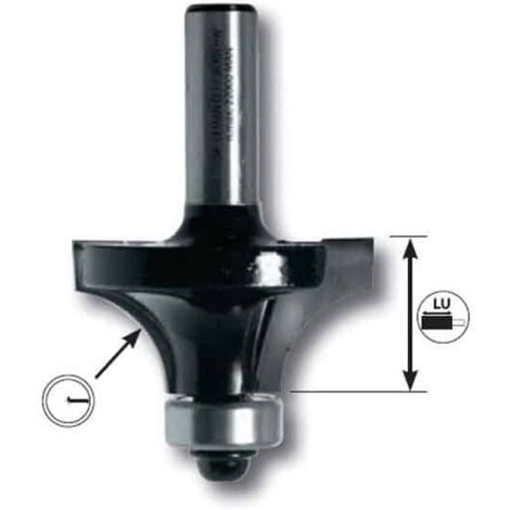 Mèche 1/4 de rond + guide Classic ø 16 ø Queue 8 Long. Utile 13 Nbr coupes 2 Rayon 1,60mm
