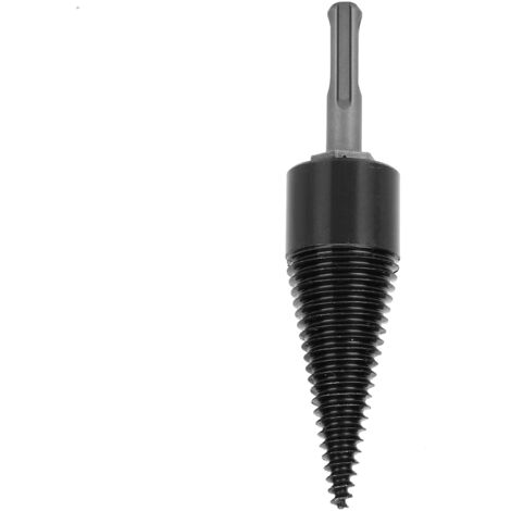 Mèche à bois dédiée pour fendre les bûches, tige ronde 32mm, accessoire pour fendeuse à bois manuelle