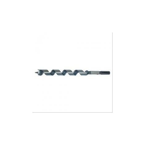 Mèche à bois hélice unique queue 6 pans L380xØ18mm