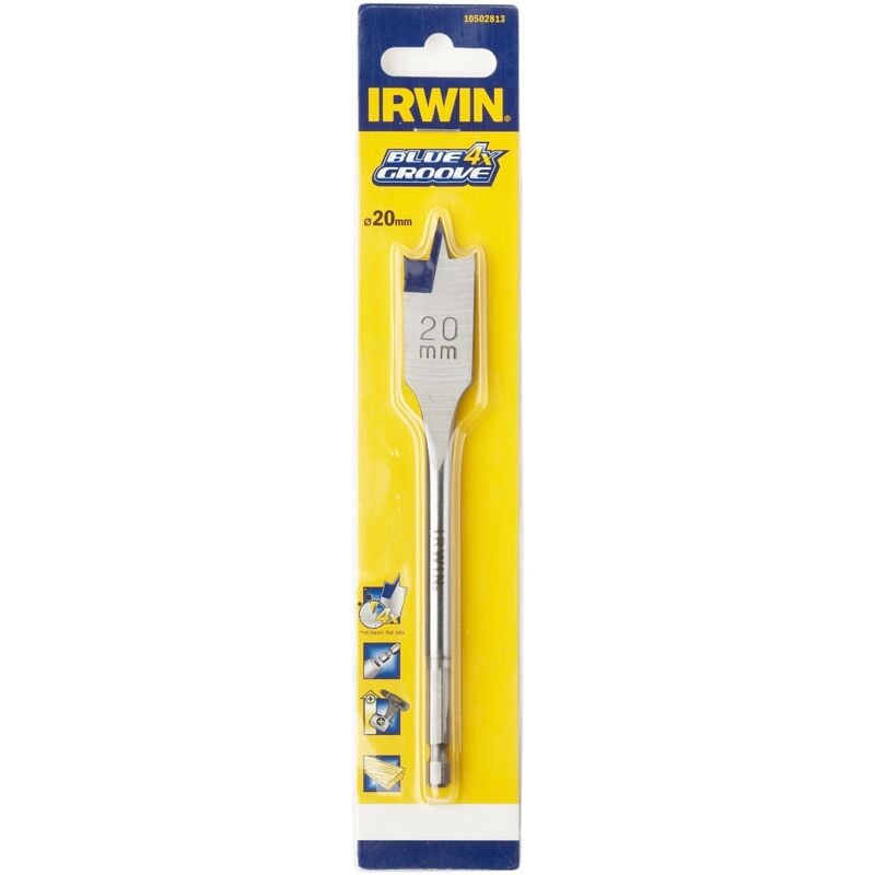 Irwin - 10502820 blue groove 4X mèche à bois plate 32 x 171 mm
