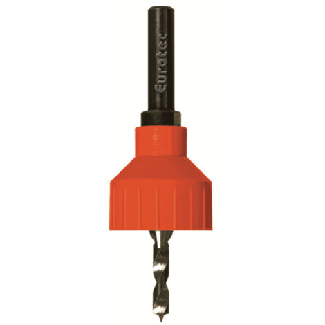 Foret de pré-perçage et fraisage 4,7mm – Profondeur 25mm – Pour bois dur et teck – Ajustement parfait de la tête de vis – Eurotec