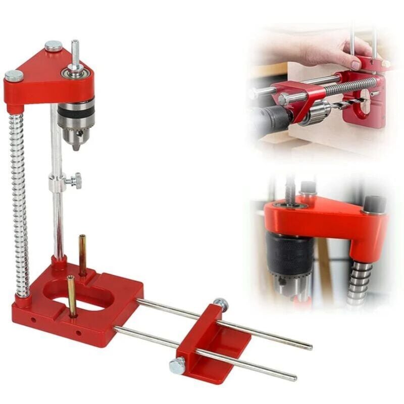 Fei Yu - Mèche à bois pour perforateur Localisateur de perceuse à bois, guide de gabarit de perçage de localisateur de poinçon réglable, kit d'outils