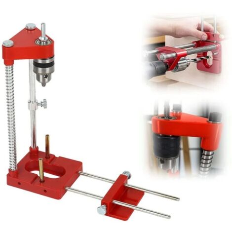 Mèche à bois pour perforateur Localisateur de perceuse à bois, guide de gabarit de perçage de localisateur de poinçon réglable, kit d'outils de localisateur de perçage