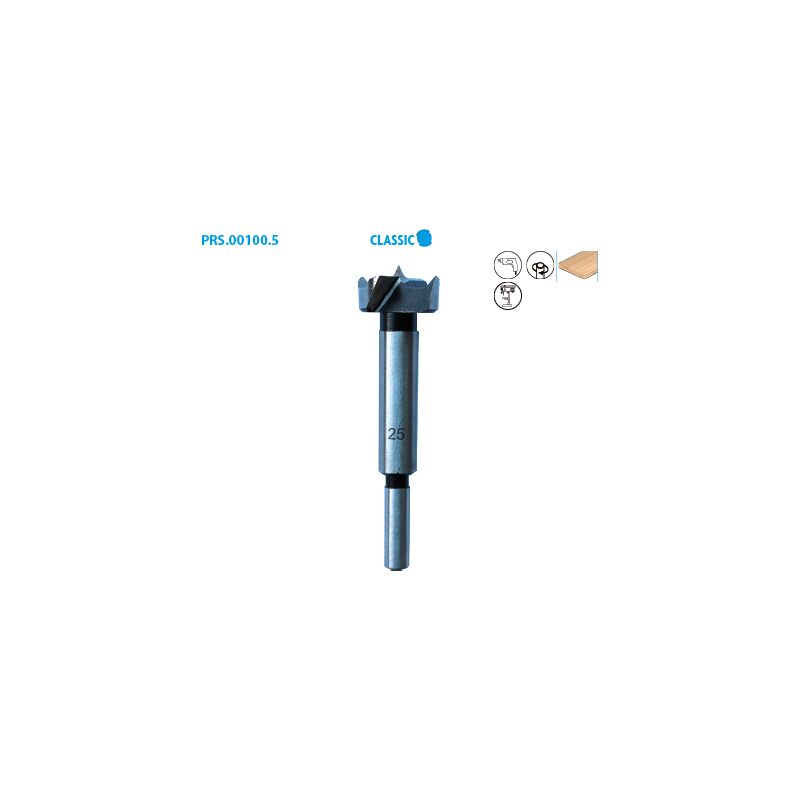 Leman - Mèche à façonner en acier à fond plat pour bois Classic ø 40 ø Queue 10 Long. 90mm