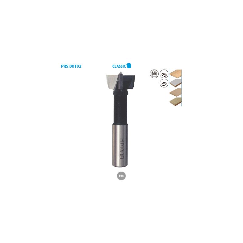 Leman - Mèche à façonner pour bois Classic ø 15 Long. 57 Long. Utile 30 Sens r (droit)