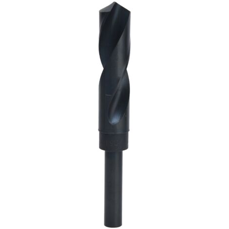Mèche à tarauder HSS à queue réduite 1/2 pouce, outil de perçage droit 21.5mm noir