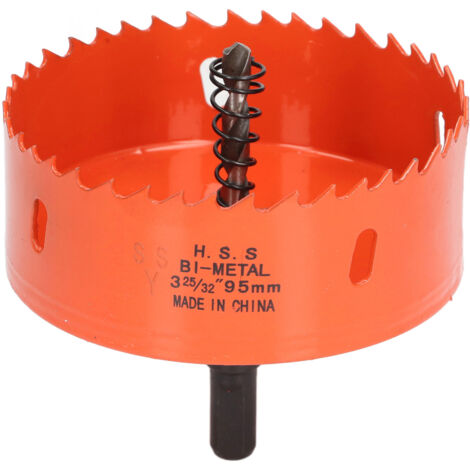 Mèche Bimétal HSS Universelle pour Bois, Métal, PVC - Mandrin Robuste 95mm pour Perceuse