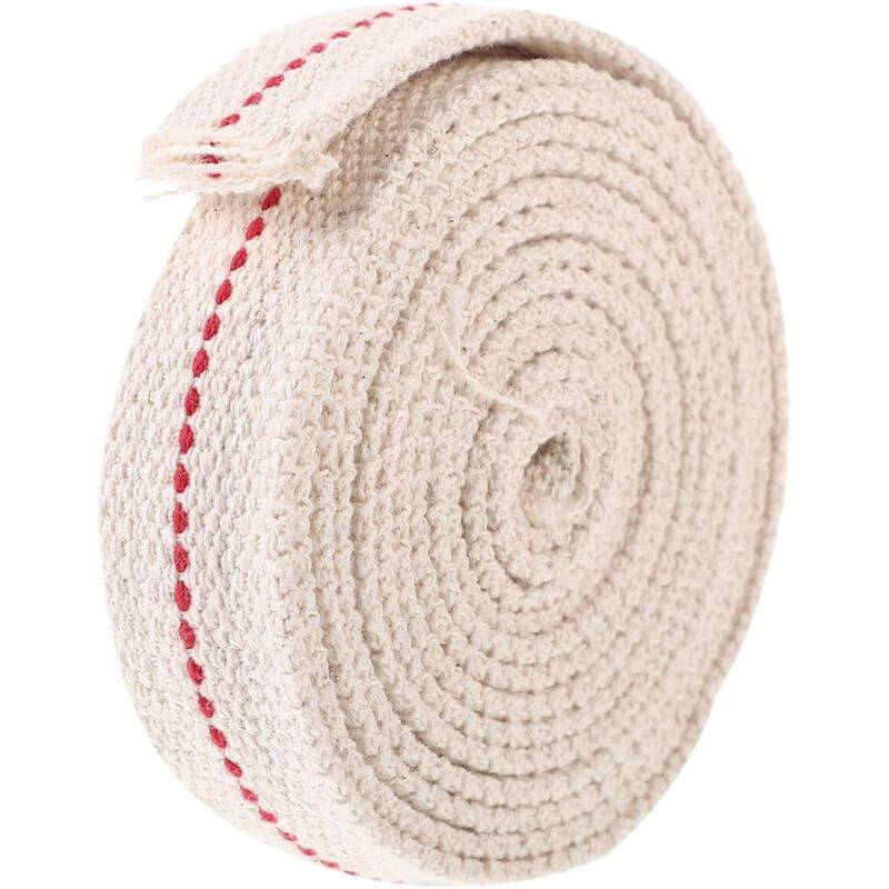 Mèche Coton pour Lampe à Huile Mètres Tressée pour Remplacement Lampe Pétrole Flamme Stable et Accessoire Pratique
