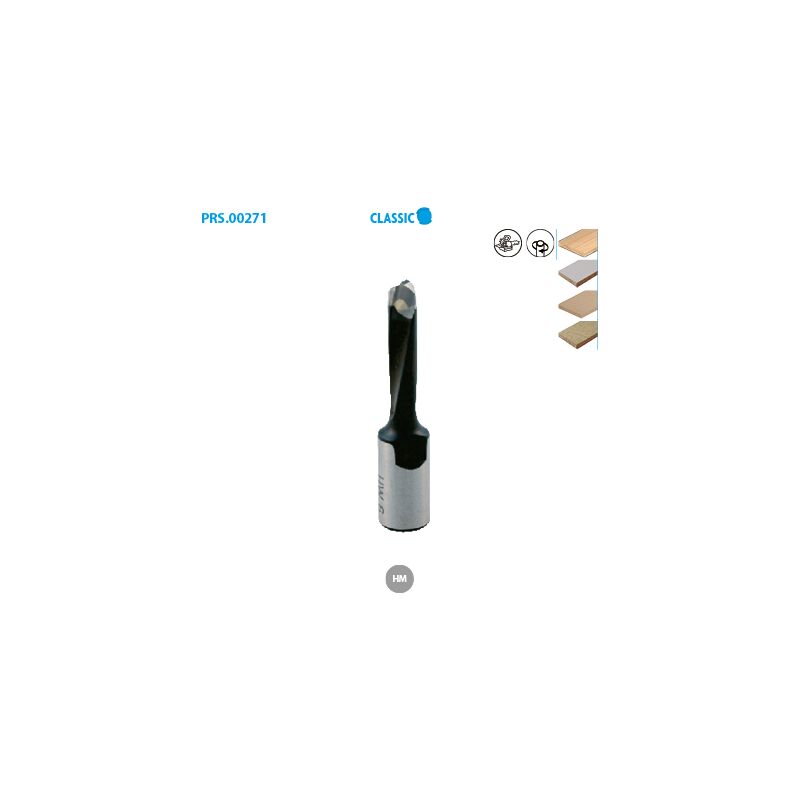 Leman - Mèche d'assemblage carbure pour festool domino Classic ø 6 Long. 49 Long. Utile 25mm