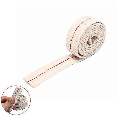 Mèche de lampe à pétrole en coton tressé, 1 m, pour lampe à pétrole - 1,1 cm