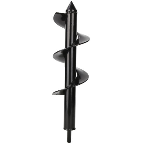 Mèche de plantation spirale 8x30 cm pour trous de poteaux et forage jardin