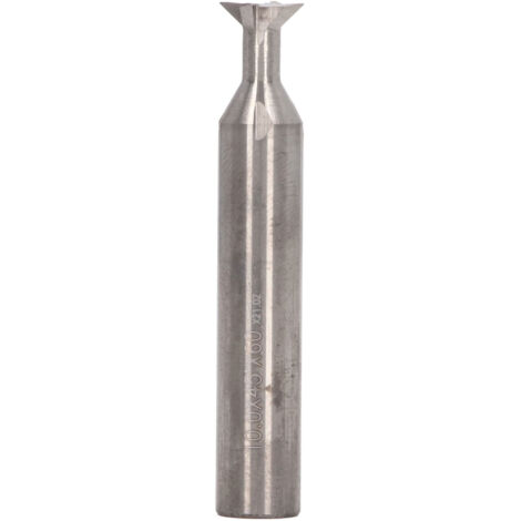 Mèche de routeur à queue d'aronde, fraise à 4 cannelures, outil de rainurage de coupe en carbure pour le travail du bois 10x45 ° x 60L