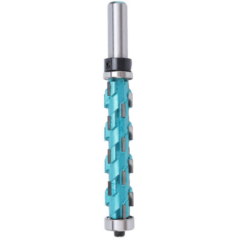 Mèche de routeur en spirale à garniture affleurante en carbure cémenté, tige de 1/2 po, diamètre de coupe de 3/4 po, Double roulement pour les projets de menuiserie