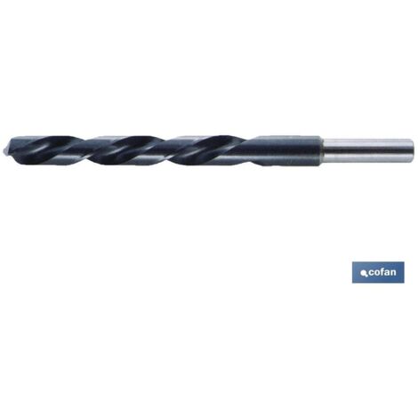 Mèche en acier avec poignée HSS réduite pour métal DIN338N-118º (Ø14 mm.) COFAN 09731400R