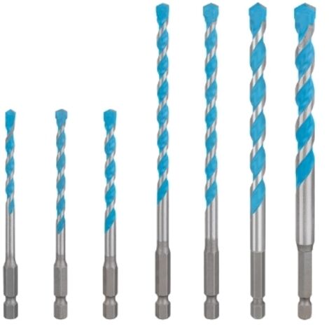 Mèche Expert hex-9 multi construction, set de 7 pcs. 5/5,5/6/7/8/10. pour perceuses à percussion/tournevis de