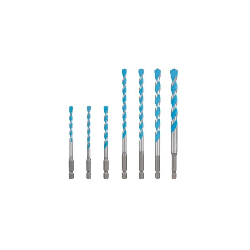 Bosch - expert HEX-9 Jeu de forets Multi Construction, 5/5,5/6/7/8/10 mm, 7 pièces - 2608902371