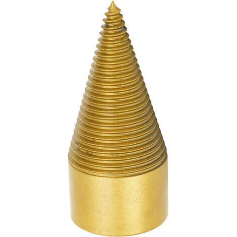 Mèche fendeuse à bois 50mm pour marteau perforateur, cône de fendage pour bois de chauffage et timber, accessoire pour perceuse à percussion.