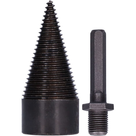 Mèche Fendeuse Bois 42mm Acier Rapide pour Marteau Perforateur et Perceuse à Percussion (Manche Hexagonal)
