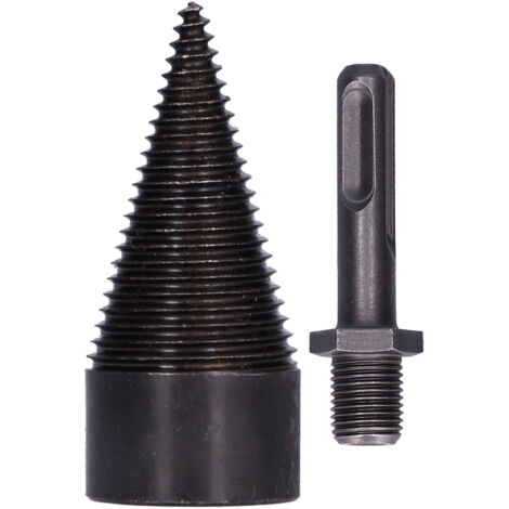 Mèche Fendeuse Bois 42mm Acier Rapide pour Marteau Perforateur et Perceuse à Percussion (Manche Rond)