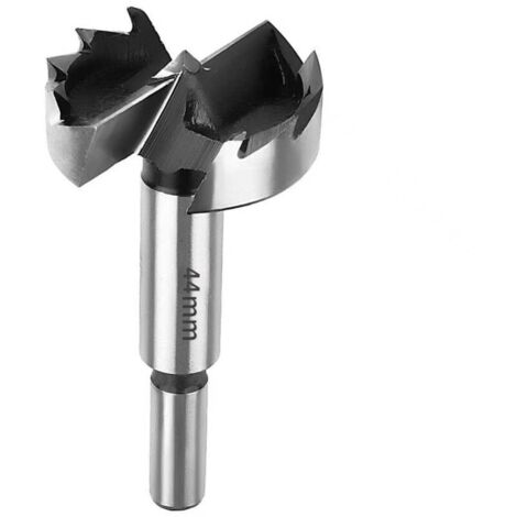 Mèche Forstner 44 mm pour bois - Mèche Forstner pour bois durs - Mèche à bois à queue ronde, tranchante et durable - Mèches forestières de 44 mm de diamètre