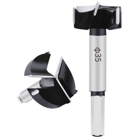 Mèche Forstner en Carbure de Tungstène 35 mm pour Bois Dur, Perceuse, Coupe-Bois, Kit d'Outils pour Plastique, Contreplaqué