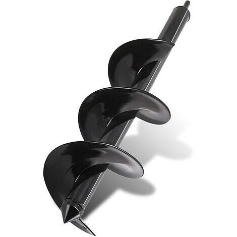 Mèche Jardin Tarière pour Perceuse Jardin  90 mm - Foret Perceuse  embout 8 mm - Longueur Mèche 25 cm - Foret en Acier pour Creuser Rapidement des Trous et Planter vos Fleurs Arbre Arbuste, Piquets,