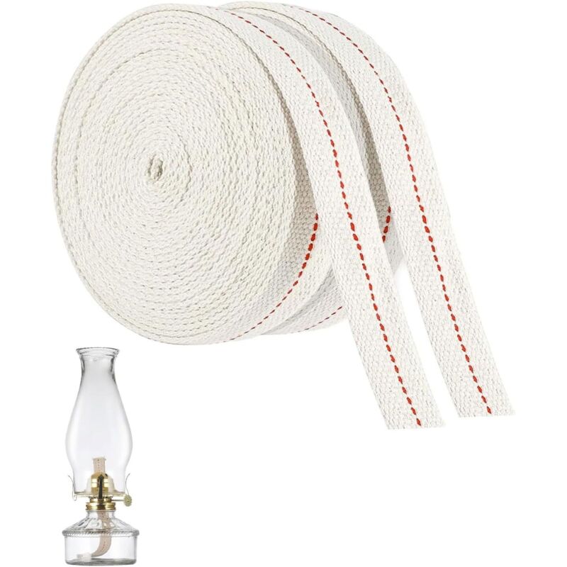 Mèche pour lampes à huile en coton, 4 m de long Mèche de lampe à huile de qualité supérieure de 10 mm, mèche pour lampes à pétrole, mèche de lampe,